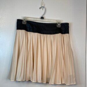 Blue Rain Blush pink and Black knee high skirt
